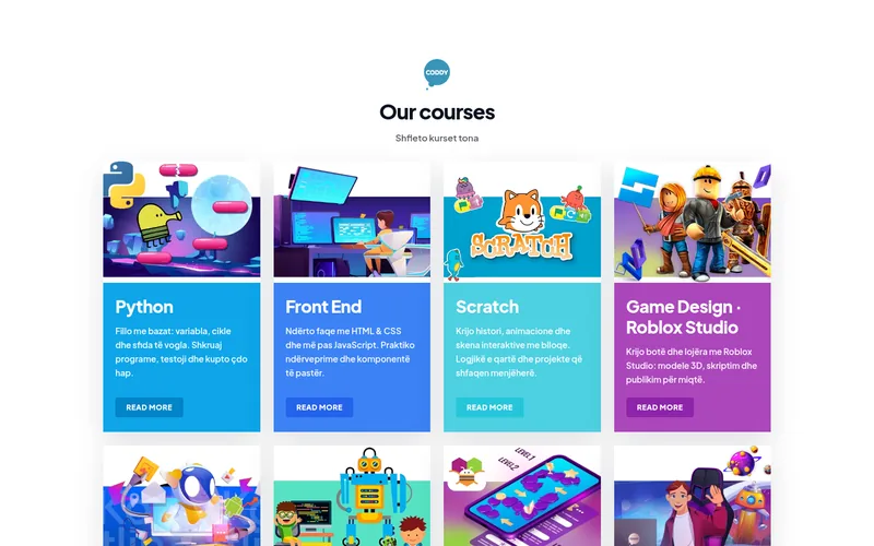 coddy-learning.vercel.app courses section